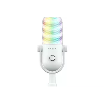 RAZER Seiren V3 Chroma 32-bit DSP USB Condenser Microphone with RGB Lighting - White