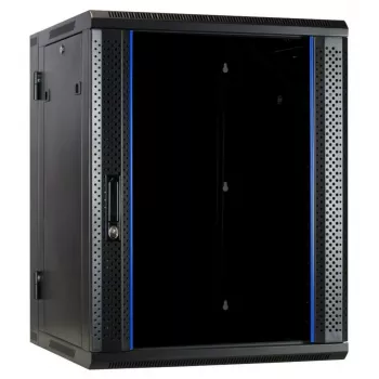 DSIT DS6615-DOUBLE Reversible Wall-Mount Server Cabinet with Glass Door, 600 mm Wide