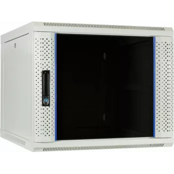 DSIT DS6609W 9U Wall-Mount Server Cabinet with Glass Door, 600x600x500 mm, Black