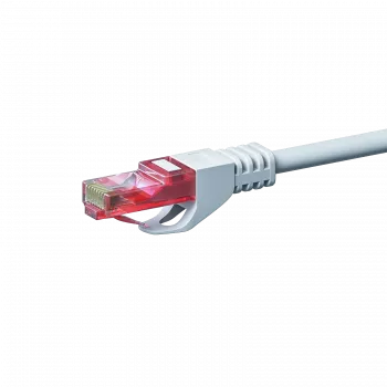 DSIT CAT6 U/UTP Ethernet patch cable, 0.25 m, white, 100% copper