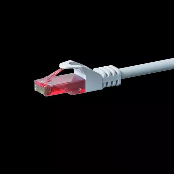 DSIT CAT6 Network Cable, U/UTP, 1 metre, White, 100% Copper (DC-62-010)