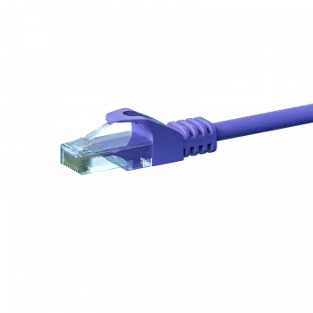 DSIT CAT 6 U/UTP Network Cable, 0.5 m, Purple, CCA, RJ45 Plug to RJ45 Plug, Gigabit Ethernet