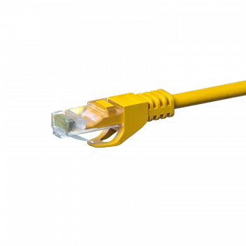 DSIT CAT5e Network Cable, U/UTP, 0.50 m, Yellow, 100% Copper