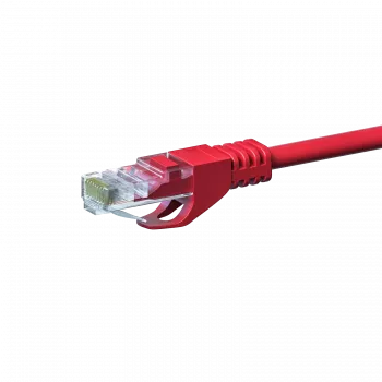 DSIT CAT 5e U/UTP Ethernet Patch Cable, 0.5 m, Red, CCA, RJ45, Gigabit