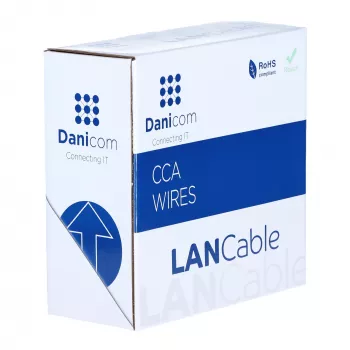 DSIT CAT5e U/UTP Flexible Network Cable 100 m Grey CCA 26/7 AWG