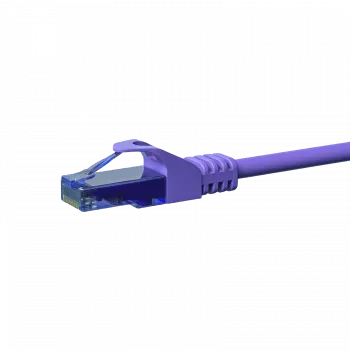 DSIT CAT6a Network Cable 100% Copper - U/UTP - 0.15 m - Purple (DC-U6A8-001)