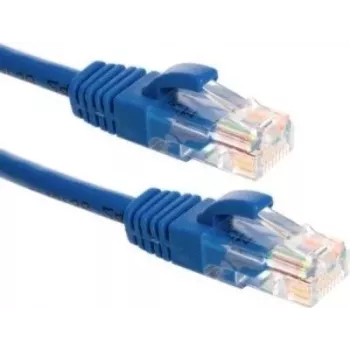 DSIT CAT6a U/UTP 100% Copper Patch Cable, 1.5m, Blue, RJ45, 10 Gbit/s, 500 MHz