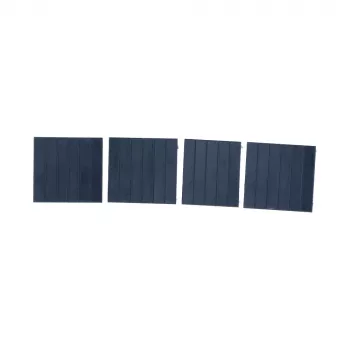 DSIT 3U DIN Rail Enclosure Blanking Plates, 4-Pack, Grey
