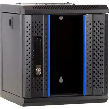 DSIT 6U 10 inch Wall-Mount Server Case with Glass Door, 312x310x352 mm, Black (DS10-3306)