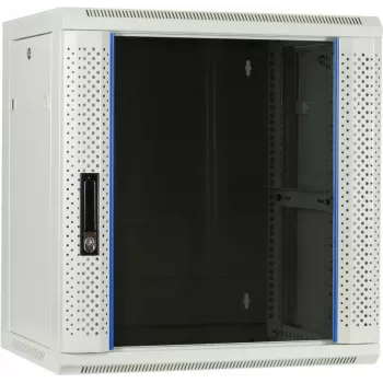 DSIT DS6412W 12U Wall-Mount Server Case with Glass Door, 600x450x634 mm, White