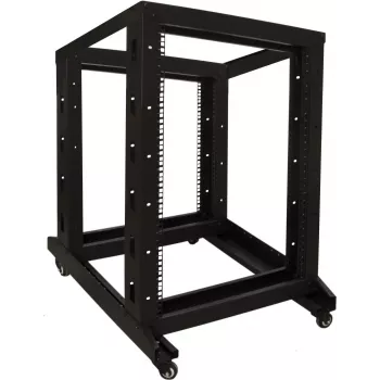 DSIT 18U 19 inch Freestanding Rack Cabinet on Castors, 600x800x1000 mm, Unassembled, Black