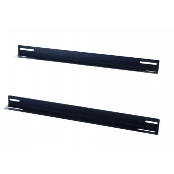 DSIT 19 inch Rack Rails for 450 mm Deep Wall Cabinets (Set of 2, Black, Steel)