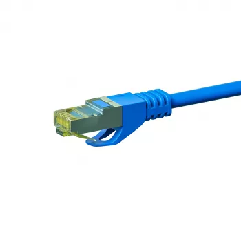 DSIT Cat.7 S/FTP Network Cable, RJ45 Plug to RJ45 Plug, Blue, 7.5 m