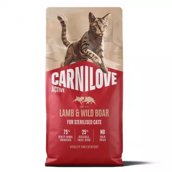 Carnilove Active Cat Lamb & Wild Boar Neutered 6kg