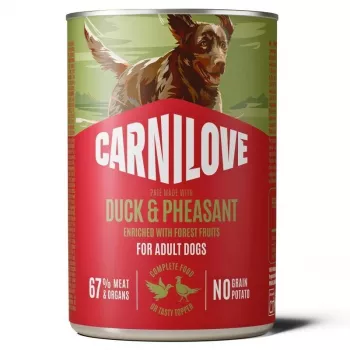 Carnilove Duck & Pheasant Wet Food for Dogs, 400g Can, Grain-Free