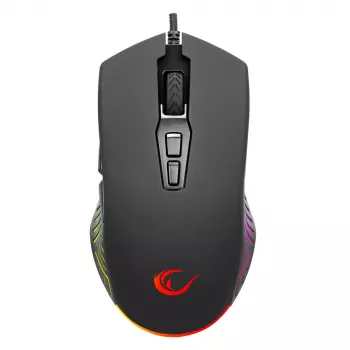 Rampage Spear V2 Wired Gaming Mouse 12800 DPI Optical RGB Black