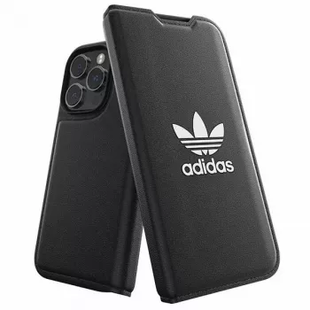Adidas Originals Basic Booklet Case for iPhone 14 Pro, Black & White