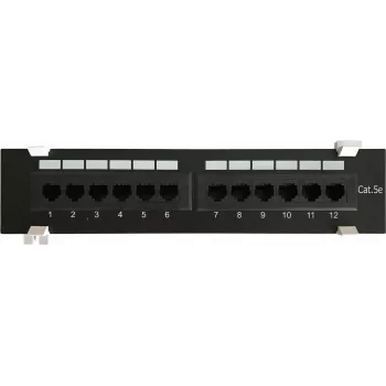 DSIT CAT 5e Wall-Mount Patch Panel 12-Port UTP