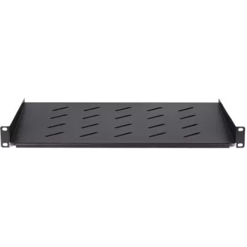 DS-IT 1U Fixed Shelf for 450 mm Deep Wall Cabinets, 350 mm Depth, Black