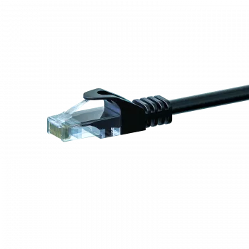 DSIT CAT5e U/UTP network patch cable, 1m, black, 100% copper (DC-50-010)