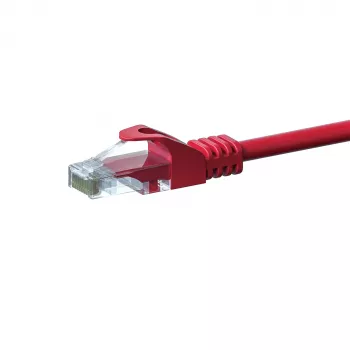 DSIT CAT5e U/UTP Network Patch Cable, 15 m, Red, 100% Copper