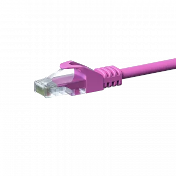 DSIT CAT 5e U/UTP Network Patch Cable, 3 m, Pink, CCA, RJ45, Gigabit Ethernet