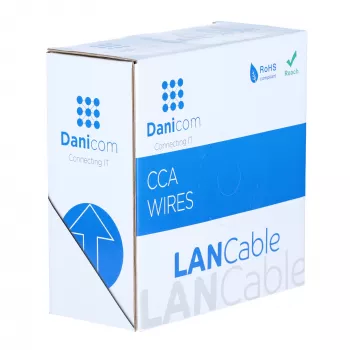 DSIT CAT6 S/FTP 50m Cable on Reel Grey CCA (DC-SFTP6CCA50-GRY)