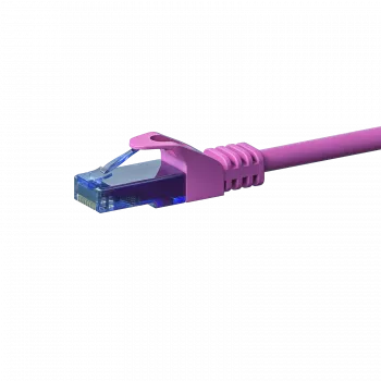 DSIT CAT6a U/UTP 100% Copper Patch Cable, 0.15 m, Pink