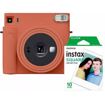 Fujifilm Instax Square SQ1 Instant Camera, Terracotta Orange, with Film (70100148679)