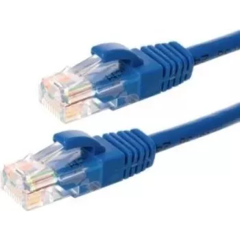 DSIT CAT6 Network Cable, U/UTP, 0.25 m, Blue, 100% Copper (DC-64-002)