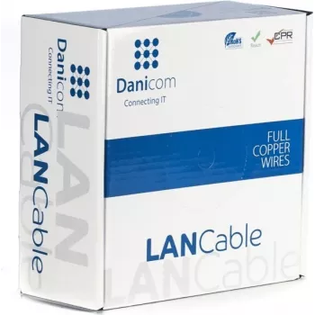DSIT DANICOM CAT6 FTP 100m Installation Cable, Solid Copper Conductor - LSZH (Dca) - DC-FTP6-100S-DCA