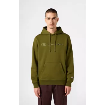 Champion Men's Hooded Sweatshirt Olive 220271 GS585 Size S