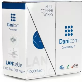 DSIT DANICOM CAT6 UTP 305m Solid Conductor Cable - LSZH (B2ca) - DC-UTP6-305S-B2CA