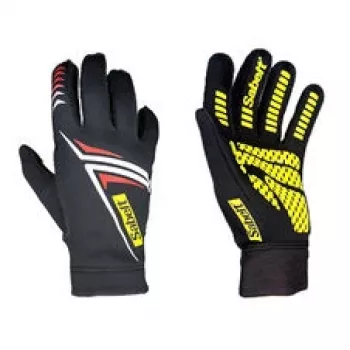 Sabelt G34 Sim Racing Gloves, Touchscreen-Compatible, Silicone Palm, Size S, Black
