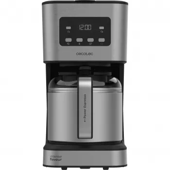Cecotec Coffee 66 Drop & Thermo Time filter coffee machine, 1.2L thermal jug, 950 W, stainless steel/black