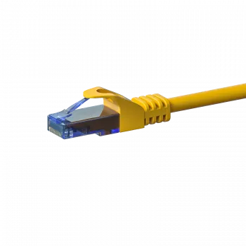 DSIT CAT6a U/UTP 100% Copper Ethernet Patch Cable, 0.15 m, Yellow