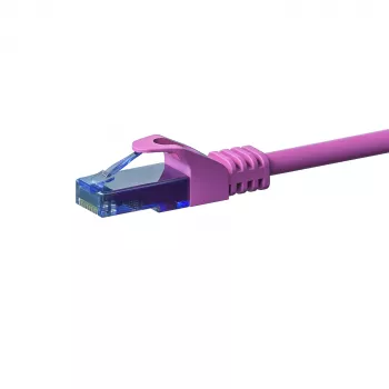 DSIT CAT6a U/UTP 30m Pink Network Patch Cable, 100% Copper, 10Gbps, RJ45