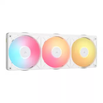 CORSAIR iCUE LINK RX360 II Unified Frame RGB White 120mm PWM Fan Triple Pack