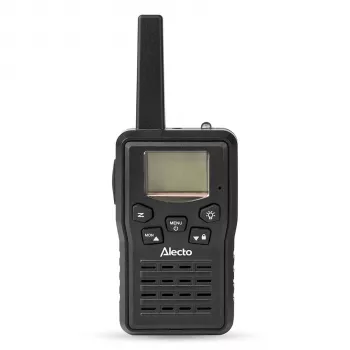 Alecto FR200BK Walkie-Talkie Set 2-Pack, 10 km Range, PMR446, Black