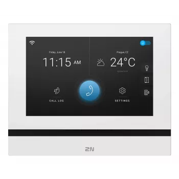 2N Indoor View Wi-Fi 7 Inch Touchscreen Indoor Station, White