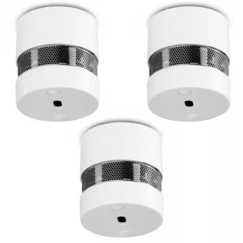 Alecto SD1020 3x Mini Smoke Alarm with 10-Year Battery Life