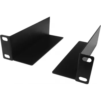 DSIT DS-LS10 10-Inch Rack Support Brackets, 136 mm Depth, 2-Pack, Black