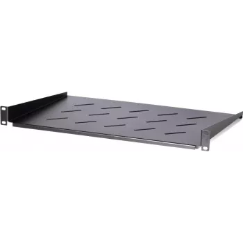 DSIT DS-FH1U250 1U Fixed Shelf for 450 mm Deep Wall Cabinets, 250 mm Depth, 25 kg Load, Black