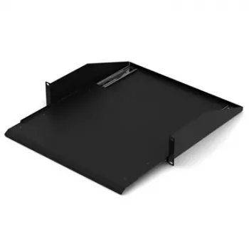 DSIT DS-FHSlide 19 inch Sliding Shelf for 600 mm Deep Wall Enclosures, 25 kg Load, Black