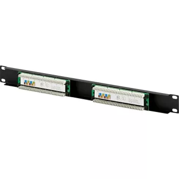 DSIT DS-Patch5-16UTP 19 inch 1U CAT5e UTP 16-Port Patch Panel, Black