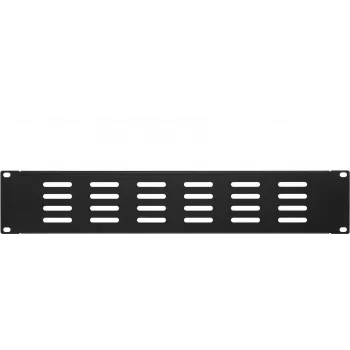 DSIT 19 inch Perforated Blanking Panel 2U Black (DS-Blind2-perf)