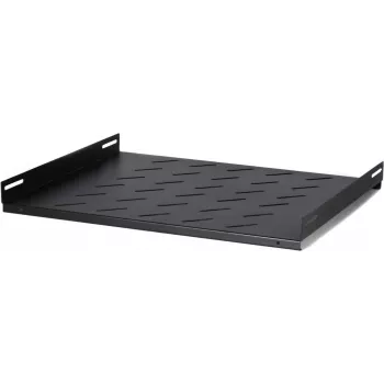 DSIT DS-FH60Wand 1U Fixed Shelf for 600 mm Deep Wall Cabinets, 25 kg Load, Black