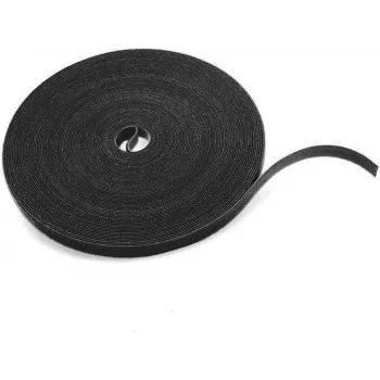 DS-IT Hook and Loop Tape 25mm x 25m Black, Back-to-Back Roll