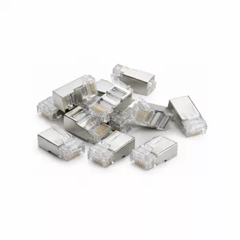DSIT FTP RJ45 CAT5e Network Connector for Flexible and Solid Cores - 10-Pack