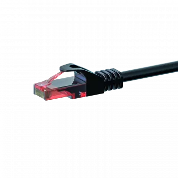 DSIT Cat6 U/UTP Ethernet Patch Cable, 1 m, Black, 100% Copper (DC-60-010)